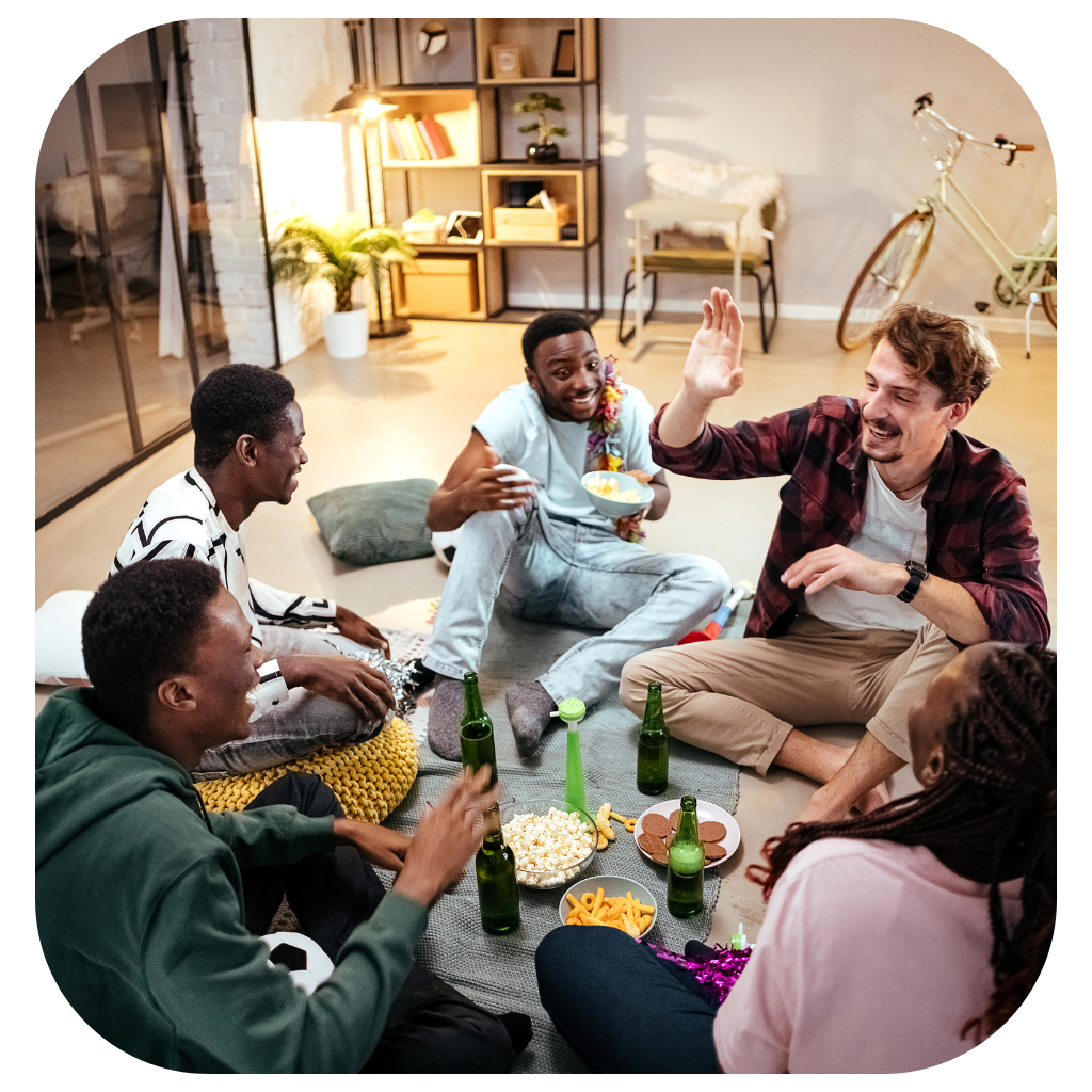 The connections and companionship you share with friends, peers, and social groups that bring joy, support, and belonging.